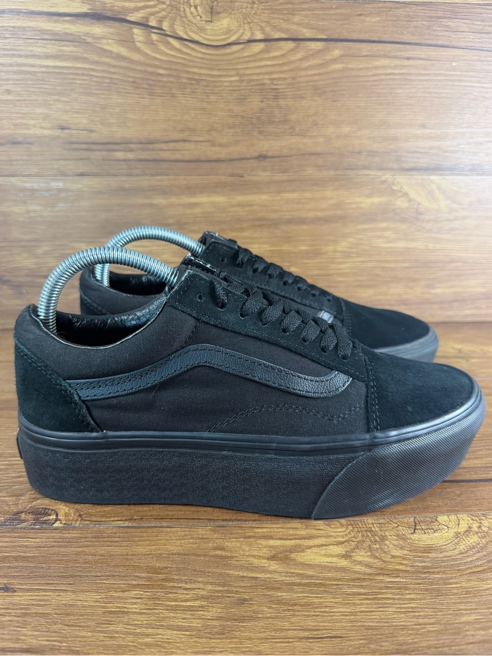 Vans Old Skool Platform Stacked Triple Black Sneakers Women’s Size 9 Shoes